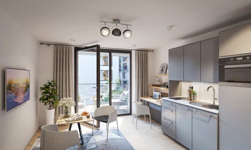 Teilmöblierte Apartments
